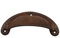 Retro Möbelgriff, Schale alt aus Eisen, schwarz, Rost mit Schrauben | für antike Schublade, Schrank, Möbel | 93x44 mm | IRR7606