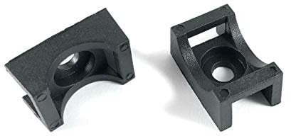 Cable Tie Base, Screw Mount Cradle (Pack of 100, Black) Max Screw: M5; Max Cable Tie Width: 9 mm