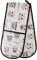 ZZXXB Lovely Owl Double Oven Mitt Heat Resistant Non-Slip Kitchen Gloves Extra Long 7 x 35 for Cooking Baking Barbecue Grilling