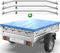 Tarpofix® Bâche pour remorque Plate 257,5 x 134,5 x 8 cm + 3X Arceau de bâche (réglable 100-145 cm) - Bache remorque PVC - Bâche de Couverture pour diverses remorques de Voitures de 750kg & 1000kg