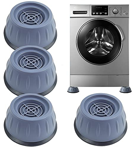 Waschmaschine Fußpolster 4 Stück Anti Vibration Waschmaschine Füße, Universal Waschmaschine Gummi Schwingungsdämpfer