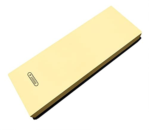 LINFFSTR 15000 Grit Japanese Knife Whetstone with Non-slip Pad Mirror Polishing Knife Sharpener for Fine Honing Blade Water Stone for Chef's Knife, Scissors, Razor, Utility Knife (Size : S)