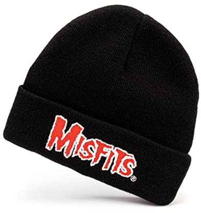 Misfits Beanie Unisex Männer Frauen Schwarz Gestrickte wollige Punk Band Hut
