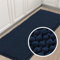 LINGKY Badematte rutschfest 50x150 cm Chenille Badezimmerteppich Saugfähige Badteppich Waschbar Badvorleger Bad Teppich Badezimmer Duschvorleger Badematte Dunkelblau