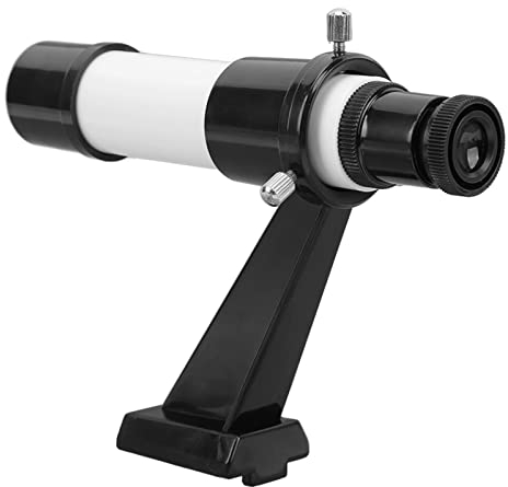 Telescopio astronómico 5X, buscador portátil 5x24 con Soporte, Apertura de Ocular de 11mm, fácil de Instalar, para telescopio astronómico