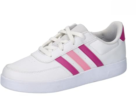 adidas Breaknet Lifestyle Court Lace Shoes Tennisschuhe, Cloud White/Lucid Fuchsia/Beam pink, 38 EU