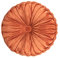 Fouriding Runde Wurf Kissen für Couch dekorative 15 X 15 Kürbis Runde Samt Kissen für Sofa Bett Stuhl Boden Auto dekorative (Orange)