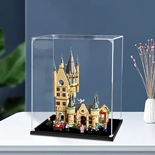 AZIZAT Staubdichte Vitrine, Acryl, transparent, Vitrine für Lego 75969 Hogwarts Astronomie-Turm-Bauset, Sammlerstücke, Modell (nur Aufbewahrungsbox) (3 mm)