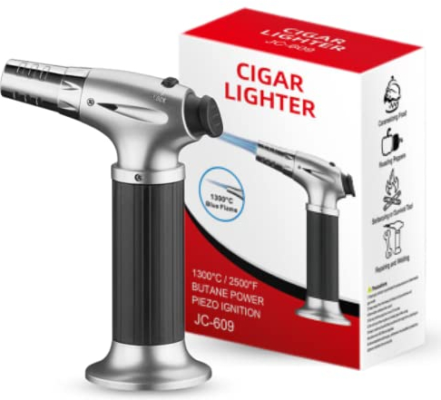 Portable Welding Torch Flame Gun Blow Torch Burner Flame Gun Adjustable Flame Gas Torch Fire Maker Lighter for Cooking Outdoor BBQ Baking (3)