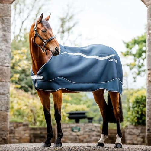 Horseware Dry Liner Abschwitzdecke 50g Navy/Silver | Farbe: navy , Größe: