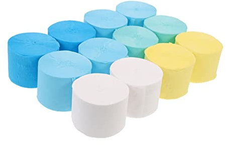 Abaodam 12 Rollen Dekoratives Band Luftschlangen Aus Seidenpapier Hochzeitsdekoration Party-crêpe-streamer Papierblumen Selber Machen Geburtstagsfeier Kulisse Schleifenpapier Krepp-papier