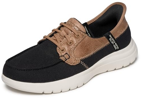 Skechers Mujer On-The-Go Flex Palmilla Slip-In Entrenador | Casual, Slip-ins, espuma viscoelástica refrigerada por aire, Ultra Go, lavable a máquina, vegano