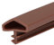 Guarnizione per porta, 5 m/10 m/30 m, 12 mm, in gomma TPE, per porte, finestre (marrone, 5 m)