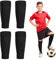 Leikedun 2 Paare Fußball Stutzen für Kinder, Fußball Sleeves Tubes Socken Fußball Schienbeinschutz Socken Fußballsocken Elastische Atmungsaktive Stutzen Sportsocken Trainingssocken für Fußball Sport