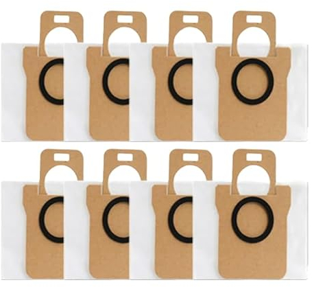 8 bolsas para aspiradora Dreame L10S Ultra/S10 Pro, bolsas para aspiradora Xiaomi Omni Robot Vacuum-Mop B101CN de gran capacidad desechable