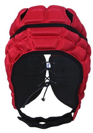harayaa Kinder-Rugby-Helm, Flagge, Football-Helm, weiche Polsterung, Schutzausrüstung, vielseitige Fußball-Kopfbedeckung für Baseball, Reiten, Sport, Kinder