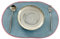 Ueiwffzo 30 * 45cm Oval Platzsets 4er Set Abwaschbar Hitzebeständig Gewebte Tischsets rutschfest Platzdeckchen für Küche, Party, Hochzeit, Weihnachten (Blütenfarbe)