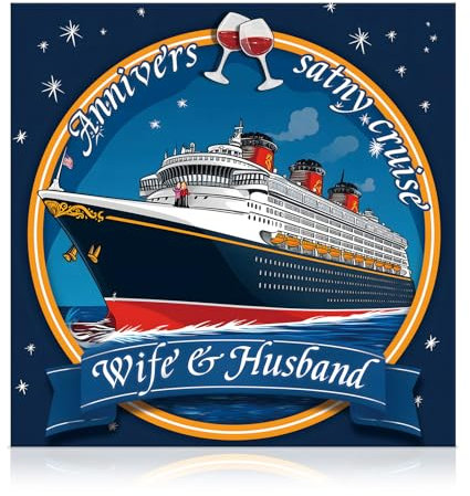 ziyue Anniversary Magnetic Cruise Ship Door Decorations, Cruise Ship Door Magnets Decorations for Cruise Ship Cabin Door Carnival Cruise Refrigerator Car
