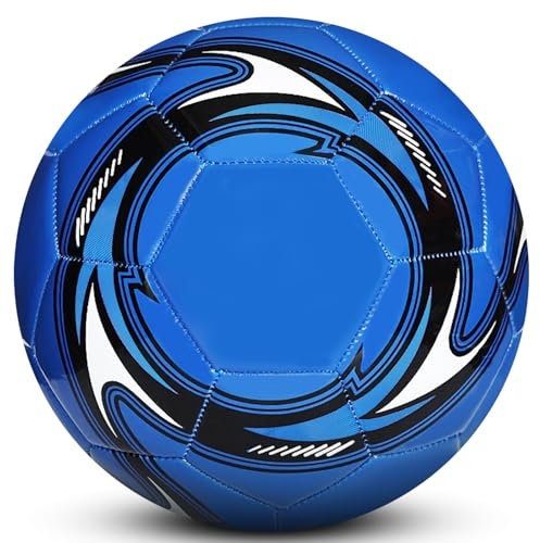 pwavum Fussball, Offizieller Fußball GrößE 5, Fussball Kinder Unisex, Indoor Outdoor fusball, Professioneller Training kinderfussball größe 5, Football Ball für Jugendliche und Erwachsene