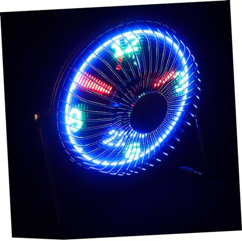WAKMILER Ventola USB Orologio Ventilatore Mini Orologio Orologio Intelligente Ventilatore da Ufficio USB da Viaggio a LED