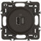 LEGRAND - Prise USB-C Double Céliane - 2 Ports USB-A et USB-C 3A/15W - Recharge Tous Types d'Equipements Electroniques - Prêt à Installer - Noir