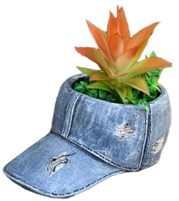 Tezklc Harz-blumentöpfe Harz Blumentopf | Pflanzentopf Aus Kunstharz | Creative Denim Pants Harz-Blumentopf, Gartenfiguren, Pflanzgefäß, Niedliche -Blumentöpfe for Zuhause, Rasen