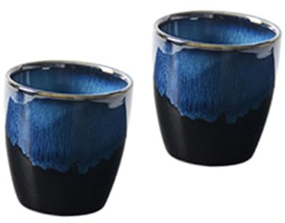 Mikinona 2pezzi Tazze Ceramica Creative per caffè e Vino Bicchieri Chic per Latte Elegante per Casa e Ufficio