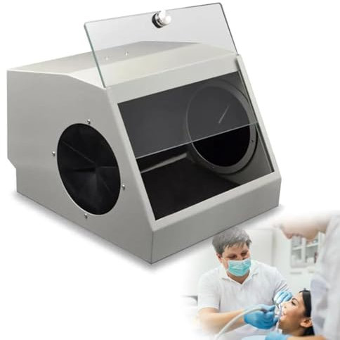 Modular Blast Cabinet, Air Sandblasting Cabinet Sandblaster With Filter Device, 5500k LED Light Source, Dust Will Not Escape During Sandblasting