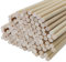 Lot de 100 Baguettes en Bois Rondes et Naturelles - Baguettes en Bois Massif - Pour Bricolage, Artisanat, Barbe à papa - 30 cm x 5 mm