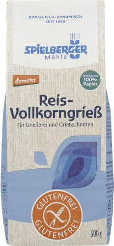 Reis-Vollkorngrieß, glutenfrei, demeter 18 x 500 g