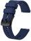 BISONSTRAP 18mm Silicone Watch Straps, Flexible Rubber Watch Bands for Men and Women, Dark Bule with Black Buckle