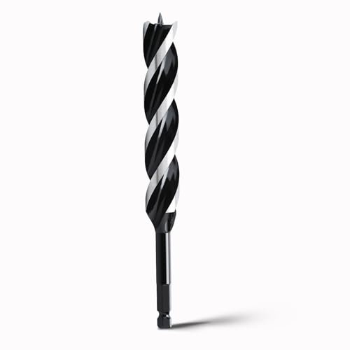 hsawbit Wood Drill Bits, 24mm x 230mm Auger Drill Bit Extra Long Drill Bits Wood Plastic, Drywall Woodworking Hole Drill Bit