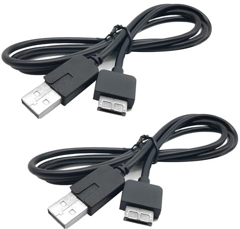 2 Pezzi Cavi dati caricabatterie compatibili con PS Vita 1000, cavo di ricarica caricatore USB, 1,2 m/3,9 FT cavo di alimentazione USB di trasferimento dati per PS Vita