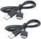 2 Pezzi Cavi dati caricabatterie compatibili con PS Vita 1000, cavo di ricarica caricatore USB, 1,2 m/3,9 FT cavo di alimentazione USB di trasferimento dati per PS Vita