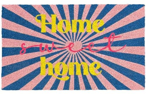 Gift Company - Fussmatte - Kokos, Vinyl - Motiv: Home Sweet Home - Mehrfarbig - 45 x 75 cm