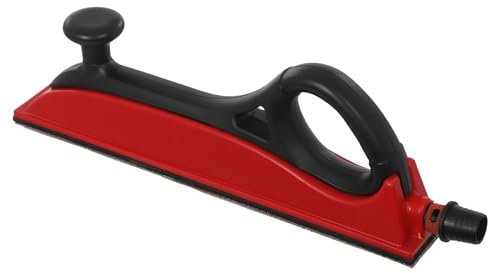 Profi Handschleifer mit schleifpapier, Schleifpapier Set, Schleifmaschine, Multischleifer Ideal für Lack/Farbe/Spachtel/Holz/Metall (Drei Color Wählen) (Schwarz+Rot)