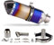 PQAIECXD Pot d'échappement Compatible avec Xmax 125 Tuyau D'échappement De Moto Universel 38-51 Mm avec Silencieux 370 Mm DB Killer Exhaust(I)