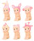 PRAOFRT 1 artículo Figura de bebé Sonny Angel Hippers Dreaming de estilo aleatorio, sentado, A