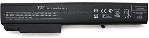 14.4V 5200mAh AV08 Laptop Battery Compatible for HP EliteBook 8530P 8530W 8540W 8540P 8730P 8730W 8740W 484788-001 493976-001 HSTNN-LB60 HSTNN-OB60 HSTNN-XB60 KUU 533AA