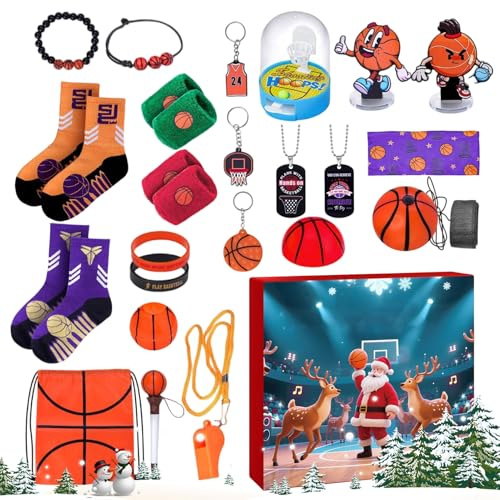 Basketball Weihnachts-Countdown Kalender 24-tägige Weihnachtsschmuck