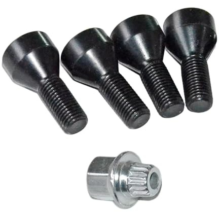 Radbolzen Muttern Kompatibel Mit Für E46 E87 E90 E60 AP03 M12 X 1,5 Feststellradschrauben Und -muttern, Satz, Autoreifen, Diebstahlschutz, Schraube, Radmutter, OEM: 36136786419