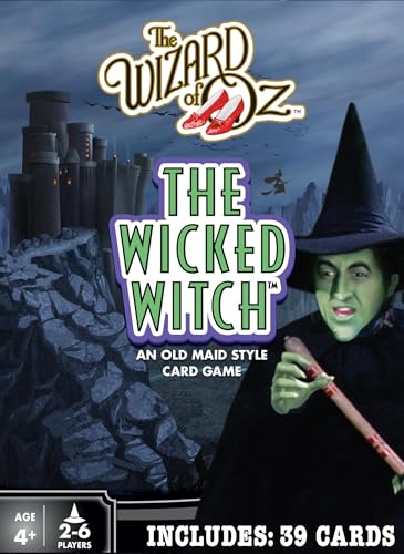 Masterpieces Wizard of Oz Kartenspiel Wicked Witch Old Maid, lustiges Familienunterhaltung für Familien, pädagogisch, fesselnd und perfekt für Spieleabend, Klassenzimmer-Aktivitäten, interaktives