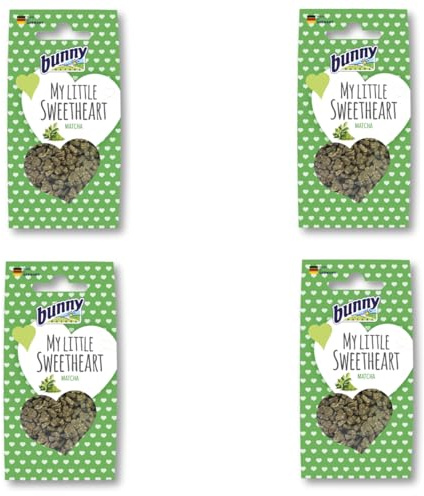 Bunny Nature My Little Sweetheart - Matcha | 4er Pack | 4 x 30 g | Ergänzungsfuttermittel für Nager
