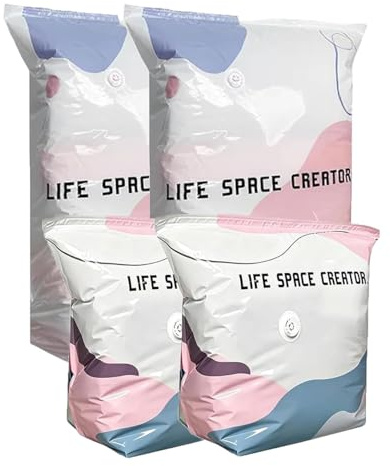 SVOZK 4 PCS No-Pump 3D Vacuum Storage Bags, no pump vacuum storage bags, Roll-Up Compression, Vacuum Storage Bag, Reusable Vacuum Pack Bags for Clothes Duvet Travel and Home (2 medium + 2 large)
