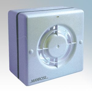Manrose 100mm/4 230V WF100 Series Axial Timer Window Fan (100mm x 100mm, 50 CFM, Compatible with Desktop, Server, Gaming Console & More)