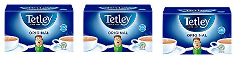 Tetley Original Black Tea Bags - Full Flavoured British Brew - Perfect for Breakfast or Anytime - Rainforest Alliance Certified - 240 Teabags (3x80 Pack)