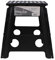 QHP Step up Hocker Aufstieghilfe Kunststoff klappbar Höhe 39 cm (Schwarz)