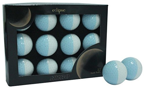 Nitro Eclipse Golfbälle, Weiß/Hellblau