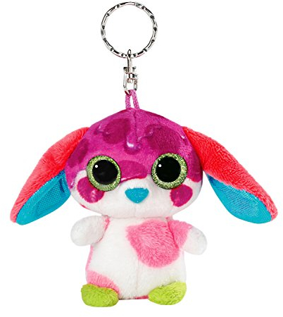 NICI - Porte-Clés Peluche Chien NICIdoos - Grands Yeux Brillants - Collection Sirup - Chien Bluffy Crazy - Taille 9 cm