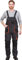 Reis Foreco-B_Sbp54 Foreco Schutzlatzhose, Stahl Blau-Schwarz-Orange, 54 Größe